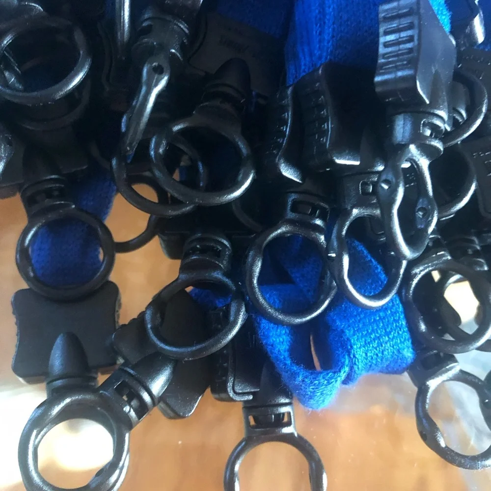 59 blue soft lanyards